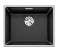 BLANCO 524108 SUBLINE 500-IF SteelFrame Cornice in Acciaio Silgranit PuraDur, con Funzione di Scappamento in Alluminio, Antracite