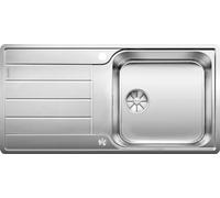 PRONTA CONSEGNA - Blanco Lavello una vasca con gocciolatoio CLASSIMO XL 6 S-IF 1525327 in acciaio inox da 100x50 cm - Sopratop/Filotop