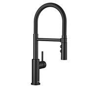 BLANCO 525793 CATRIS-S Flexo, rubinetto da cucina in nero opaco, miscelatore da cucina, alta pressione