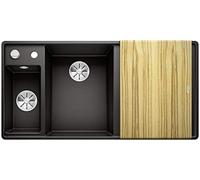 Blanco Axia lavello da cucina, 525853, III 6 S-F Axia nero opaco [Lavelli da Cucina > per Base Sottolavello a partire da 60 cm]