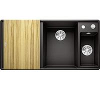 Blanco Axia lavello da cucina, 525855, III 6 S-F Axia nero opaco [Lavelli da Cucina > per Base Sottolavello a partire da 60 cm]