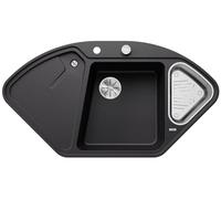 Blanco Blancodelta lavello da cucina, 525868, II-F Blancodelta nero opaco [Lavelli da Cucina > per Base Sottolavello a partire da 90 cm]