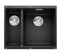 Blanco Subline 340/160 - Lavello in silgranit, 555x460 mm, vasca a dx, nero 525986