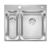 Blanco Lavello una vasca con vaschetta SOLIS 340/180-IF/A 1526132 in acciaio inox da 58.5x50 cm - Sopratop/Filotop