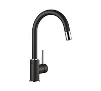 BLANCO 526146 MIDA-S Miscelatore da Cucina, Nero Silgranito