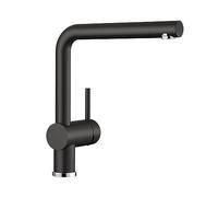 BLANCO 526149 LINUS Rubinetto da Cucina, Nero Silgranito, Alta Pressione