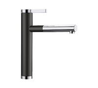 BLANCO 526171 LINEE-S Miscelatore da Cucina, Nero/Cromato