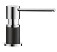BLANCO 526177 Dispenser per detersivo, Silgranit Nero/Cromato, 314 mm
