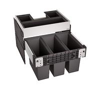 Blanco Select II sistema separazione rifiuti, per mobile da 60 cm, 526209, Orga 60/3 Select II nero/antracite [Portarifiuti]
