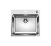 Blanco Supra lavello da cucina, 526355, 500-IF/A Supra acciaio inox satinato lucido [Lavelli da Cucina > per Base Sottolavello a partire da 60 cm]