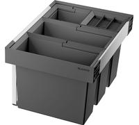Blanco Flexon II sistema separazione rifiuti, per mobile da 60 cm, 526644, Low 60/4 Flexon II nero/antracite [Portarifiuti]