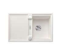 BLANCO ADIRA 45 S | Lavello in granito bianco | Tipo di montaggio: montaggio superiore | reversibile | per sottolavelli larghi 45 cm | grande bacino | superficie facile da pulire