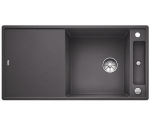 Blanco Axia III XL 6 S lavello in granito 100x51 cm grigio/grafite/inox 523501