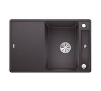 Lavello Cucina Blanco Axia III 45 S-F Grigio Roccia con tavola di legno
