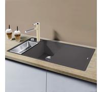 Blanco Axia lavello da cucina, 524664, III 6 S-F Axia grigio roccia opaco [Lavelli da Cucina > per Base Sottolavello a partire da 60 cm]