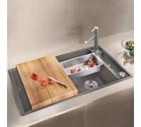 Blanco Axia lavello da cucina, 527223, III 5 S Axia grigio vulcanico opaco [Lavelli da Cucina > per Base Sottolavello a partire da 50 cm]