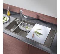 Blanco Axia lavello da cucina, 527226, III 6 S Axia grigio vulcanico opaco [Lavelli da Cucina > per Base Sottolavello a partire da 60 cm]