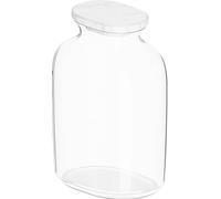 BLANCO Caraffa in vetro, vetro trasparente, coperchio in marmo, caraffa per acqua gassata e acqua normale del rubinetto, complemento perfetto per tutti i rubinetti o bevande. Systems