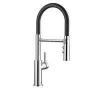 Blanco Catris-S Flexo rubinetto da cucina verticale cromo-nero 525791