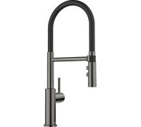 PRONTA CONSEGNA - Blanco Miscelatore monocomando con doccetta estraibile CATRIS-S Flexo 1527731 finitura dark steel