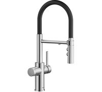 BLANCO CATRIS-S Flexo Filter | Rubinetto da cucina in acciaio inox | alta pressione | acqua filtrata con il filtro BWT | cambio di getto chiaro in getto doccia | Qualità sicura dell'acqua e risparmio