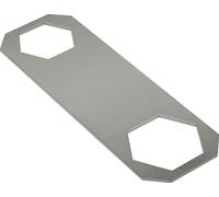 BLANCO Chiave a cartuccia esagonale, larghezza chiave 30/36, chiave in acciaio inox per aprire e chiudere l'anello di sicurezza della cartuccia per rubinetti da cucina con larghezza chiave 30 - 36 mm