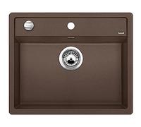 BLANCO DALAGO 6 - Lavello da cucina dal design moderno per basi di sottolavello da 60 cm - Gamma SILGRANIT, in pietra - Marrone - 515066