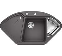 Blanco Delta lavello da cucina, 523657, II Delta grigio roccia opaco [Lavelli da Cucina > per Base Sottolavello a partire da 90 cm]