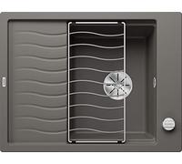 BLANCO ELON 45 S 527251 SILGRANIT grigio vulcanico, reversibile, con interruttore di scarico, con accessori
