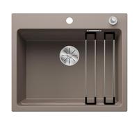 BLANCO ETAGON 6 524536 Lavello da Cucina in Granito per Basi di Lavello con Larghezza di 60 cm, SILGRANIT, Marrone