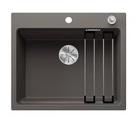 BLANCO ETAGON 6 | Lavello in granito grigio vulcanico | Tipo di montaggio: montaggio superiore | per armadi di base larghi 60 cm | concetto di sistema con guide ETAGON versatili | [60 x 51 x 23,2 cm]