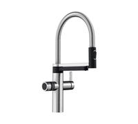 Blanco Evol-S Pro rubinetto da cucina, per sistema di acqua calda e di filtraggio, estraibile, orientabile, 526254, Evol-S Pro acciaio inox spazzolato [Rubinetteria da Cucina > Rubinetti da Cucina con