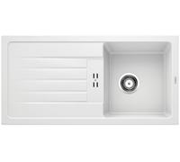 BLANCO FAVUM 45 S - Lavello da incasso per cucine, moderno ed in granito - Modello SILGRANIT per basi di lavello con larghezza di 45 cm - Bianco - 524229