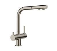 Blanco Fontas rubinetto da cucina, per sistema di filtraggio, orientabile, estraibile, 527715, Fontas platino satin [Rubinetteria da Cucina > Rubinetti da Cucina con Trattamento dell’Acqua]