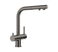 Blanco Fontas rubinetto da cucina, con erogatore di acqua potabile, estraibile, orientabile, 527737, Fontas dark steel satin [Rubinetti da Cucina]