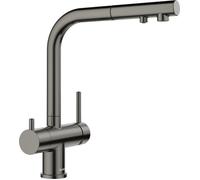 Blanco Fontas rubinetto da cucina, con erogatore di acqua potabile, estraibile, orientabile, 527737, Fontas dark steel satin [Rubinetti da Cucina]