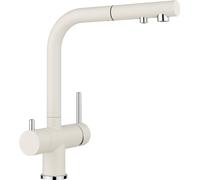 Blanco Fontas rubinetto da cucina, con erogatore di acqua potabile, estraibile, orientabile, 526947, Fontas bianco soft opaco/cromo [Rubinetti da Cucina]
