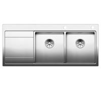 Lavello Cucina Blanco Divon II 8 S-IF scarico sgocciolatoio a sinistra