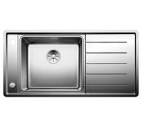 Blanco IN Lavello una vasca con gocciolatoio dx ANDANO XL 6 S-IF 1521012 in acciaio inox da 100x50 cm - Sopratop/Filotop