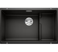 Blanco IN Lavello una vasca con gocciolatoio dx integrato SUBLINE 700-U Level 1526004 finitura nero da 73x46 cm - Sottotop