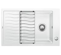 Blanco IN Lavello una vasca con gocciolatoio ELON XL 6 S 1518739 finitura bianco da 78x50 cm - Sopratop