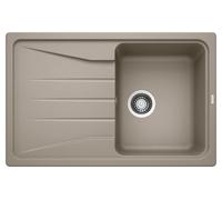 Blanco IN Lavello una vasca con gocciolatoio SONA 45 S 1519669 finitura tartufo da 78x50 cm - Sopratop