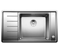 Blanco IN Lavello una vasca con gocciolatoio sx ANDANO XL 6 S-IF Compact 1521013 in acciaio inox da 86x50 cm - Sopratop/Filotop