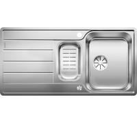 Blanco IN Lavello una vasca con vaschetta e gocciolatoio CLASSIMO 6 S-IF 1525328 in acciaio inox da 100x50 cm - Sopratop/Filo