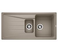 Blanco IN Lavello una vasca con vaschetta e gocciolatoio SONA 6 S 1519858 finitura tartufo da 100x50 cm - Sopratop