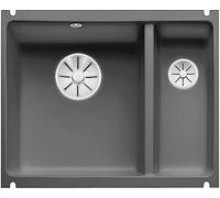Blanco IN Lavello una vasca con vaschetta SUBLINE 350/150-U 1516976 in ceramica basalto da 56.7x45.6 cm - Sottotop