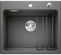 Blanco IN Lavello una vasca ETAGON 6 1525161 in ceramica basalto da 58.4x51 cm - Sopratop
