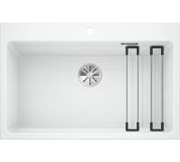 Blanco IN Lavello una vasca ETAGON 8 1525191 finitura bianco da 78x51 cm - Sopratop