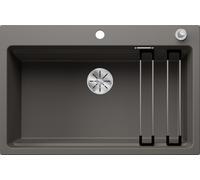 Blanco IN Lavello una vasca ETAGON 8 1527262 finitura grigio vulcano da 78x51 cm - Sopratop