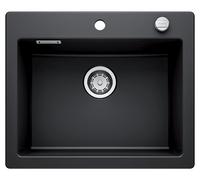 Blanco IN Lavello una vasca PALONA 6 1520929 in ceramica nero da 61.5x51 cm - Sopratop